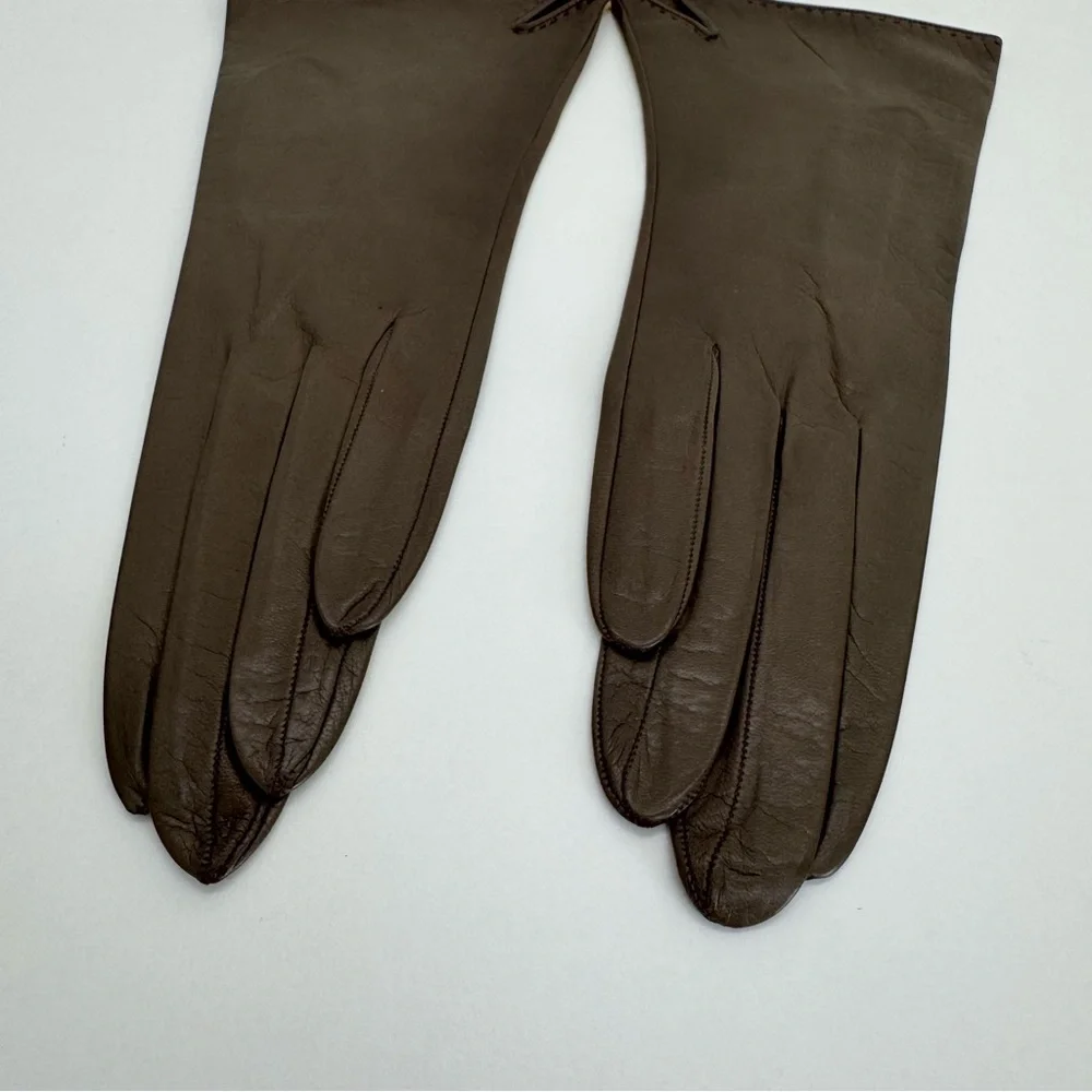 Vintage Denise Francelle Paris Leather Gloves Women’s Size 7